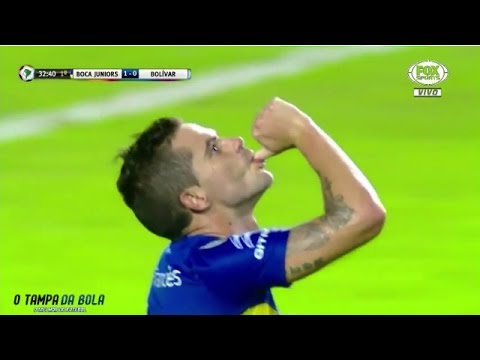 Fernando Gago Gol Goal - Boca Juniors vs Bolivar 3-0 Copa Libertadores 2016