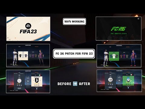 FC 26 PATCH, KITS, GRAPHICS,  FACE AND MINIHEAD UPDATE FOR FIFA 23 (100% WORKING)