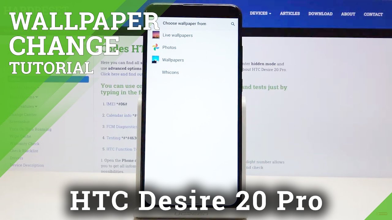 How to Change Wallpaper in HTC Desire 20 Pro – Refresh Screen Look