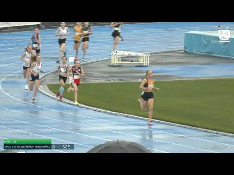 Girls U13 800m Timed Final 2: 2021 Commonwealth Bank State Track and Field Championships // LAVicTV
