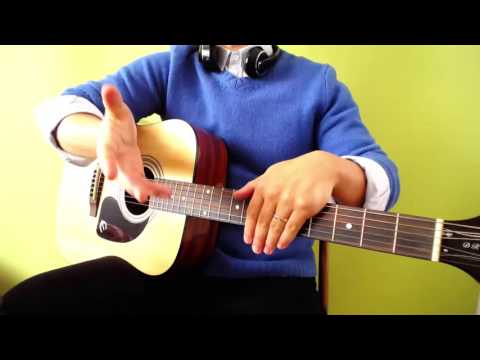 Love Me Like You Do - Ellie Goulding - Easy Guitar Tutorial (No Capo) with percussion challenge!