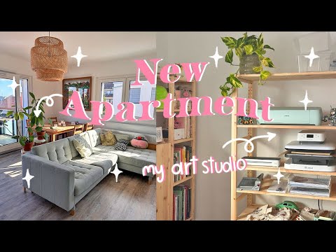 A Day in the Life: Moving & Creating My Art Studio #artvlog