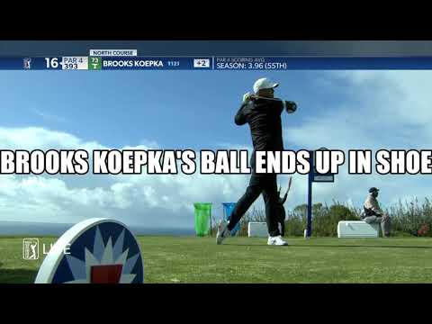 Brooks Koepka Hits His Ball Into a Shoe on the PGA Tour - Golf Rules Explained