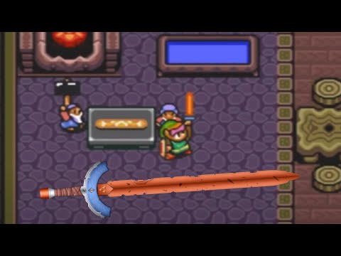 The Legend of Zelda - a Link to the Past - How to get the tempered sword (lv3) using Titans Mitt