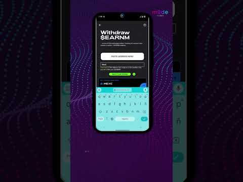 How to deposit $EARNM to a new Gate.io account from Mode Earn App