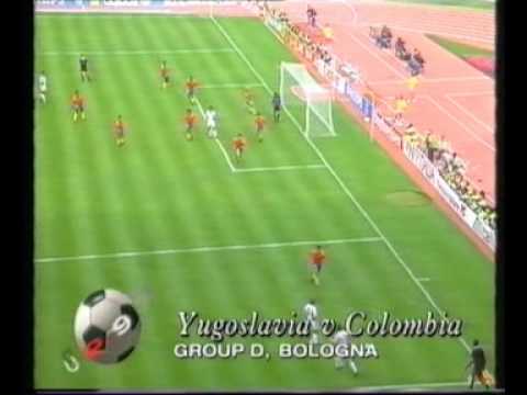 Yugoslavia vs Colombia 1990 World Cup Group Stage