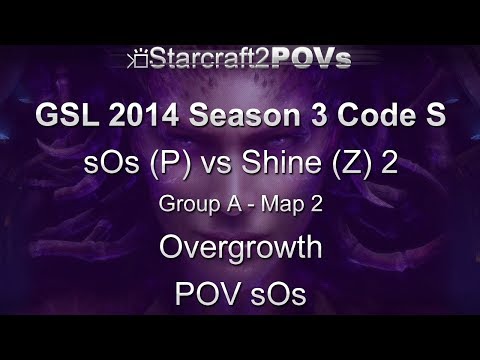 SC2 HotS - GSL 2014 S3 Code S - sOs vs Shine 2 - Ro32 Group A - Map 2 - Overgrowth - sOs