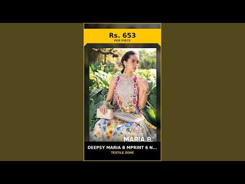 Deepsy Maria B Mprint 6 Nx - Cotton Dupatta – product video thumbnail