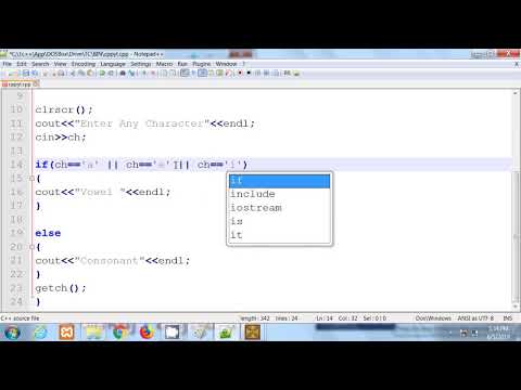 19 C in Hindi | Accept Character and check vowel or consonant