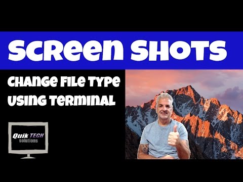 How To Change The Default File Type Of A Screen Shot