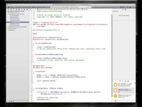iOS Tutorial: UIRefreshControl with a UITableViewController using Storyboards and xCode 5 - Part 1