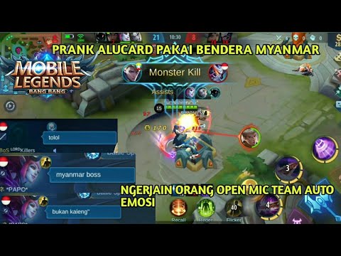 PRANK ALUFEED+PAKAI BENDERA MYANMAR TEAM AUTO EMOSI