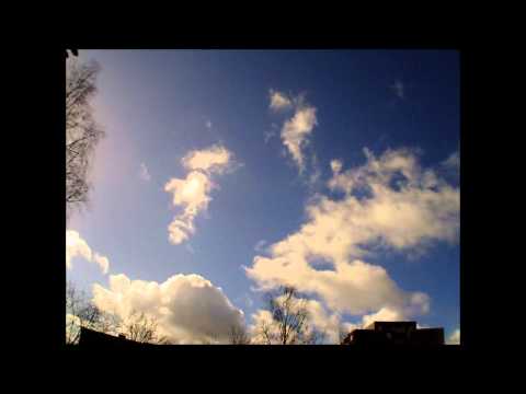 2.4.2015 UNREAL weather Timelapse Bluesky + fake SNOW then blue again