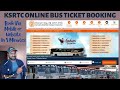 How To Book KSRTC Bus Ticket Online Online Ticket Booking In Tamil Busticket Karnatakabus