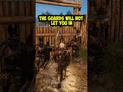 HOW TO ENTER SECRET NILFGAARDIAN CAMP? #thewitcher3