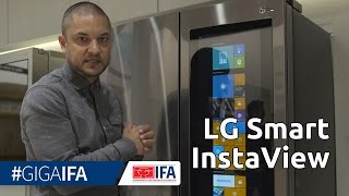 LG Smart InstaView: Kühlschrank mit Windows 10 & Touchscreen - IFA 2016 - GIGA.DE