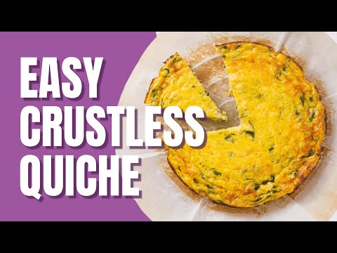 Make this for breakfast | Spinach and Zucchini Crustless Quiche | Easy Recipe