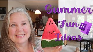 Summer Fun Activity Planning in OneNote and Google Calendar