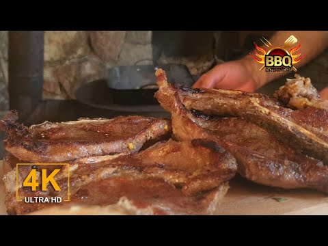 Unusual Appetizer 1 - Pork Neck - on the beach in Ohrid #Ohrid Lake #cooking #nature