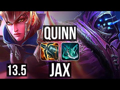 QUINN vs JAX (TOP) | Rank 7 Quinn, 6/2/5, 300+ games | KR Master | 13.5