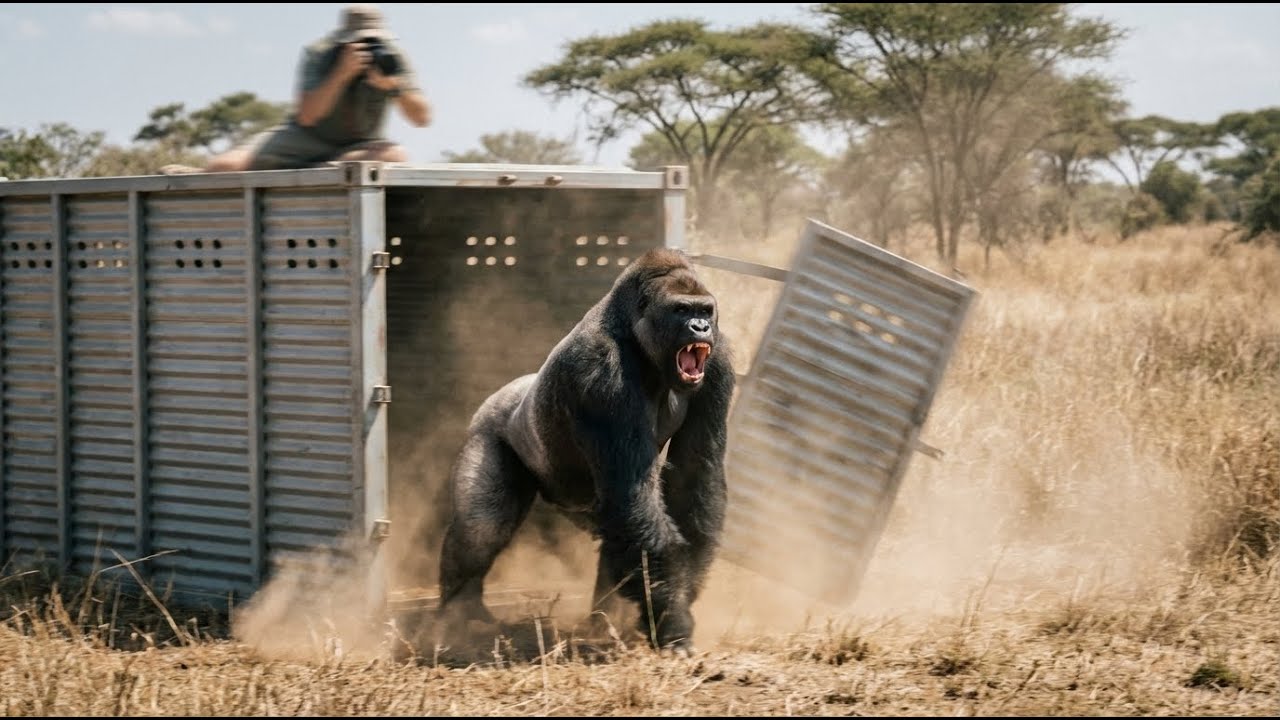 Momento emocionante: esses animais são soltos pela primeira vez na vida