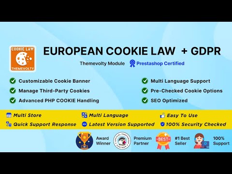 Europian Cookie Law GDPR Pro + Google Consent Model V2