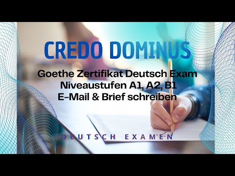 Examen  Niveaustufen A1, A2, B1  E-Mail & Brief schreiben