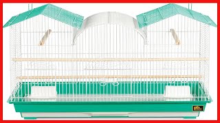Prevue Hendryx SP1804TR-2 Triple Roof Bird Cage, Teal and Wh