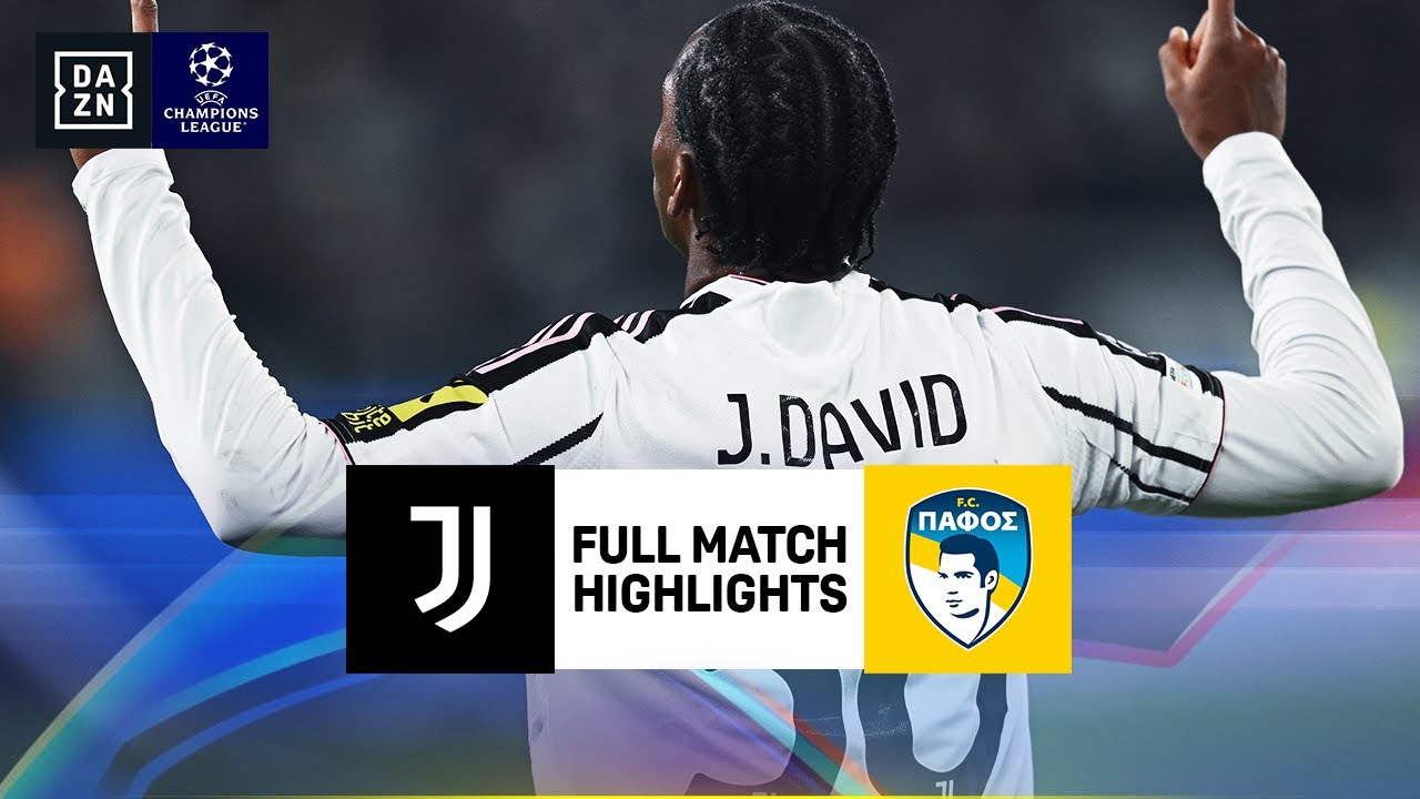 Juventus vs Pafos | UEFA Champions League Highlights | Matchday 6 | 2025-2026