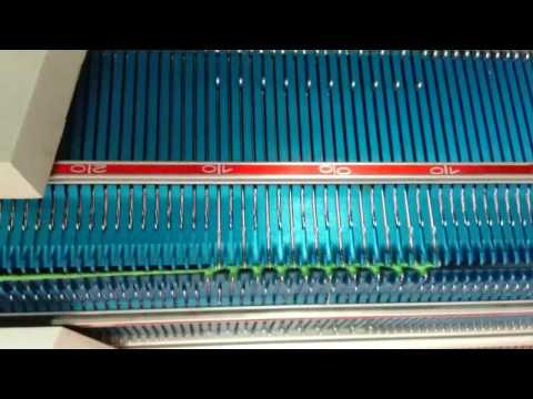 Fishermans Rib on the Sears Orion 360 knitting machine