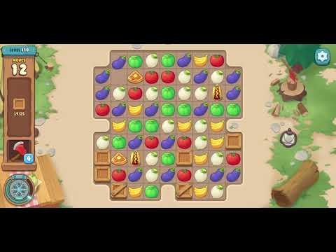 We Bare Bears Match3 Repairs Level 110 - No Boosters