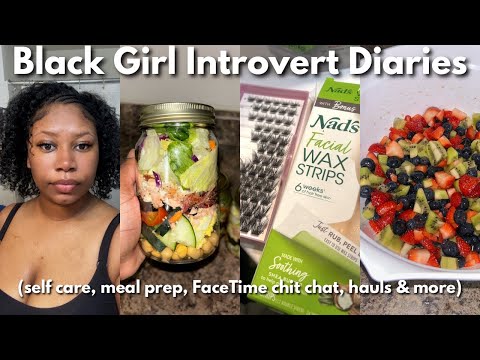 Black Girl Introvert Diaries ep. 53 | diy lashes, meal prep, Aldi haul, deep talks, cleaning & more✨