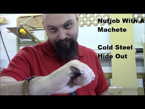 Cold Steel Hide Out with Secure-Ex Sheath - 49NDE - full review and test (frozen pork!)