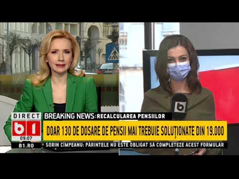 STIRI B1 ORA 9.00 DIN 10 FEBR 2021  MINISTERUL MUNCII SE MISCA REPEDE CU DOSARELE DE PENSII