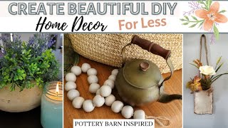 🔵CREATE BEAUTIFUL DIY HOME DECOR FOR LESS USING THRIFTED ITEMS & AIR DRY CLAY| POTTERY BARN INSPIRED