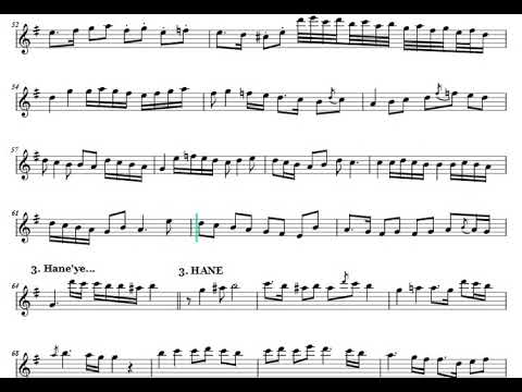 Mahur Peşrev  (Tanburi Cemil Bey) Nota Eşliğinde İcrâ (Karar: Bolahenk Neyi)