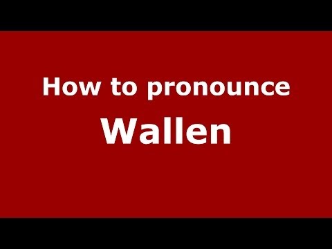 How to pronounce Wallen (Arabic/Morocco) - PronounceNames.com