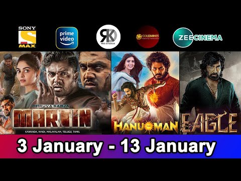 7 Upcoming New South Hindi Dubbed Movies | Confirm Release Date | Martin, Eagle | January 2024 #1