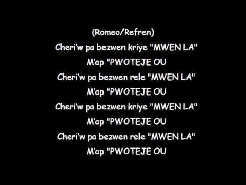 #MeTwo (Meduchi+Twoface)-Mwen La-Lyrics Video ***ZOUK***2012***Exclusive****ZOUKLOVE