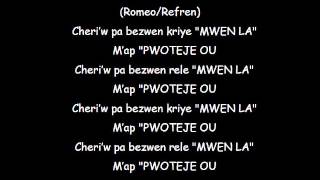 #MeTwo (Meduchi+Twoface)-Mwen La-Lyrics Video ***ZOUK***2012***Exclusive****ZOUKLOVE