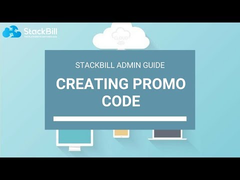StackBill Cloud Management Portal - Creating promo code on stackbill