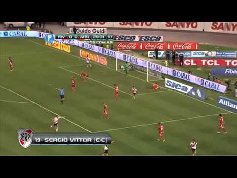Gol Sergio Vittor (En Contra) - River Plate 1 Vs Argentinos Juniors 0 - Inicial 13'