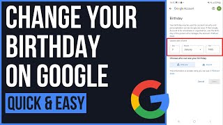 How to Change Age on Google Account (2023)