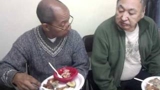 Ronald's 1st taste of Eskimo Food.mov
