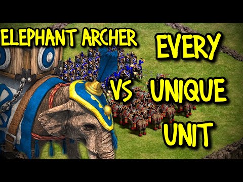 ELITE ELEPHANT ARCHER vs EVERY UNIQUE UNIT | AoE II: Definitive Edition
