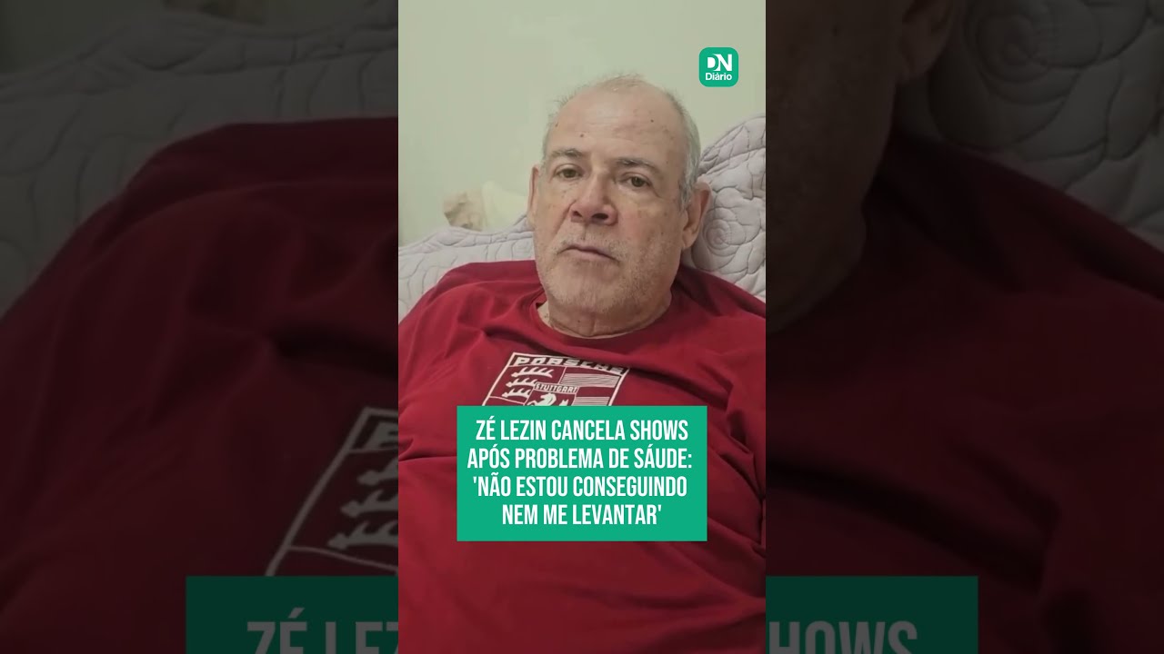 Imagem da notícia Zé Lezin cancela shows após problema de sáude: 'Não estou conseguindo me levantar'