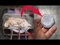 Melting battery lead and shaping | how to remove battery lead