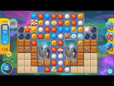 Fishdom level 6401 with a puzzle (с головоломкой)