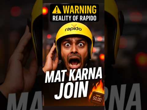 🚨 Rapido का सच 😱 | Bike Taxi ki Asliyat 🚴‍♂️ | Rapido Bike Taxi | #shorts #rapido #rapidobiketaxijob