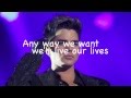 Adam Lambert - Get Over It (lyrics) 